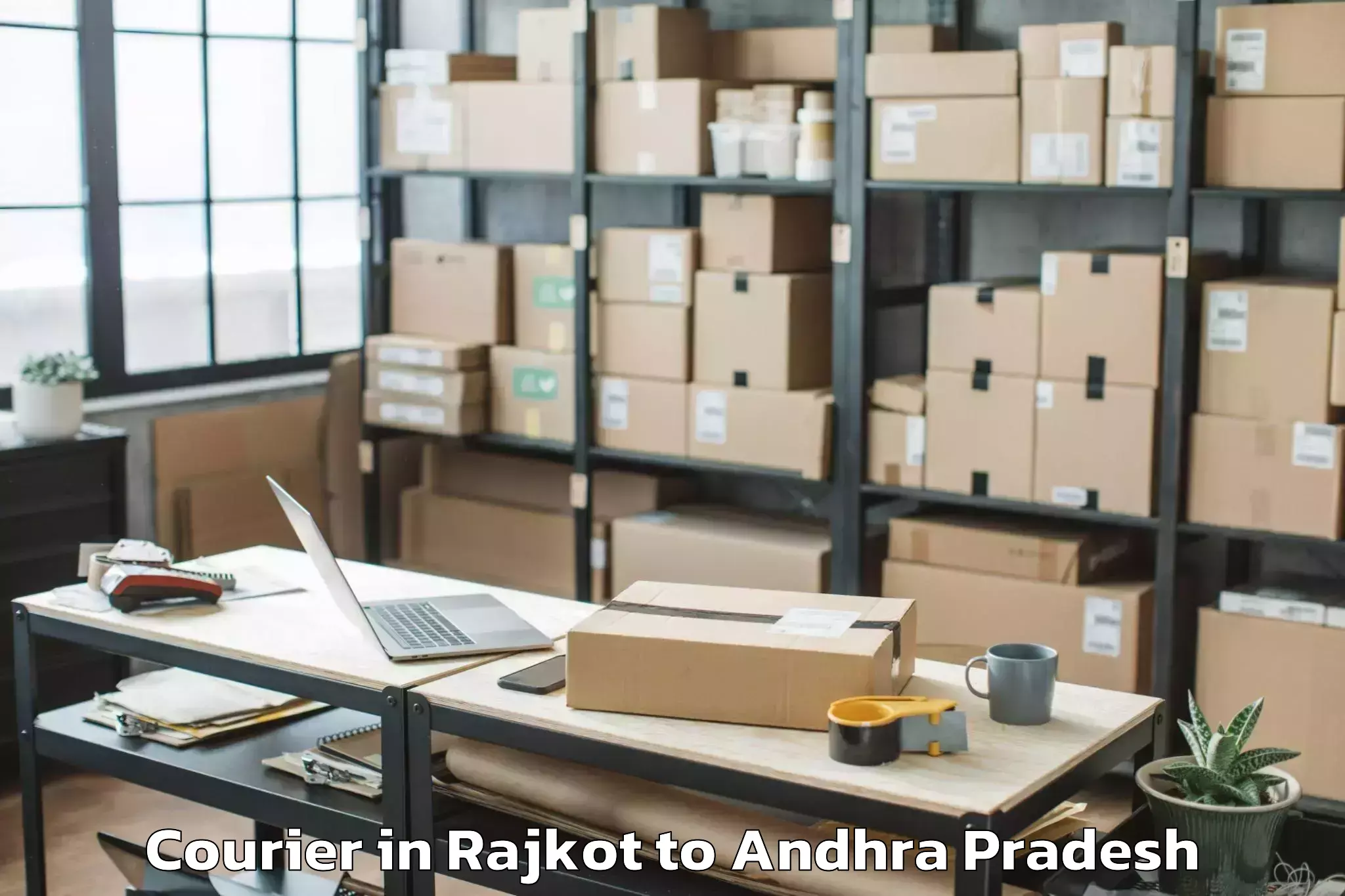 Affordable Rajkot to Chakrayapet Courier